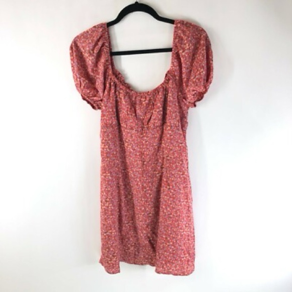 BP Pink Floral Backless Dress